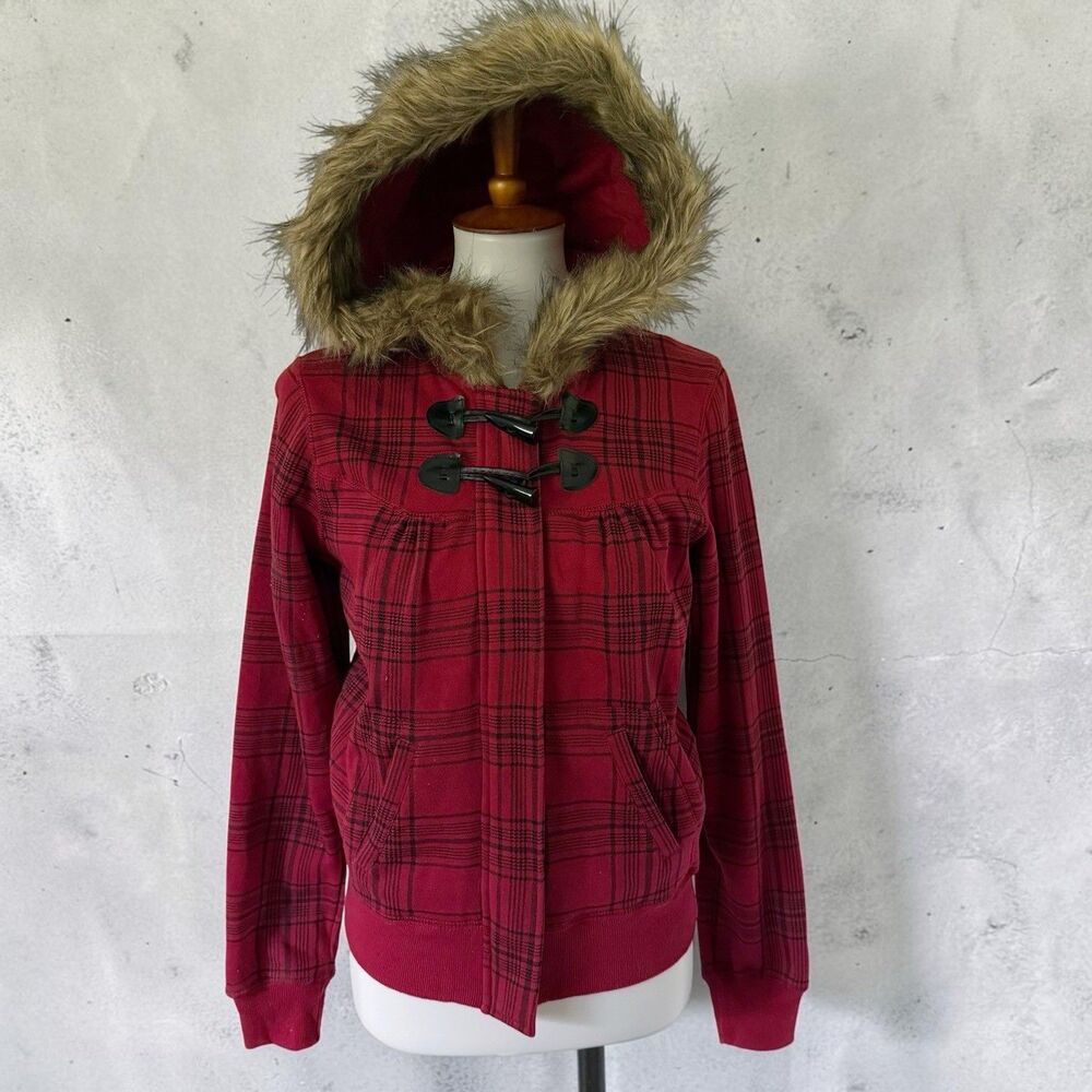 Vtg Y2K Arizona Jean Plaid Preppy Emo Punk Alternative Grunge Cabincore Jacket M